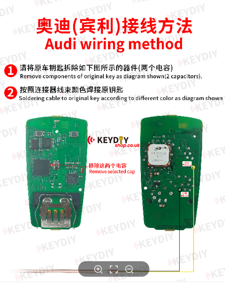 KEYDIY KD-MP Tool MLB Key PCB Connection Diagram