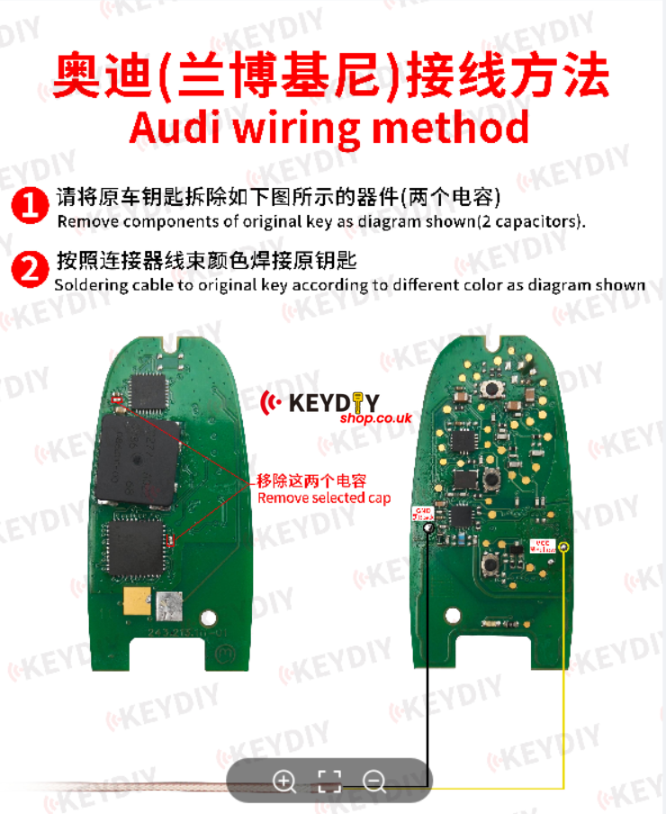 KEYDIY KD-MP Tool MLB Key PCB Connection Diagram